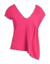 Liviana Conti Woman Sweater Fuchsia Size 12 Viscose, Polyamide, Elastane In Pink