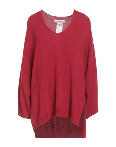 Liviana Conti Woman Sweater Garnet Size M Viscose, Cashmere, Polyamide In Burgundy
