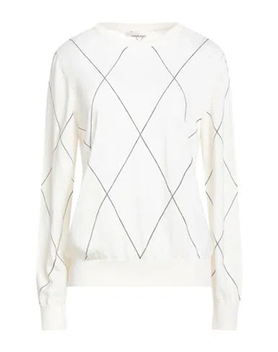 Liviana Conti Woman Sweater Ivory Size 10 Virgin Wool