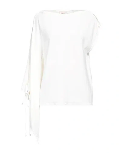 Liviana Conti Woman Sweater Ivory Size 12 Viscose, Polyamide In White