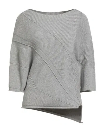 Liviana Conti Woman Sweater Light Grey Size M Cashmere, Polyamide In Gray