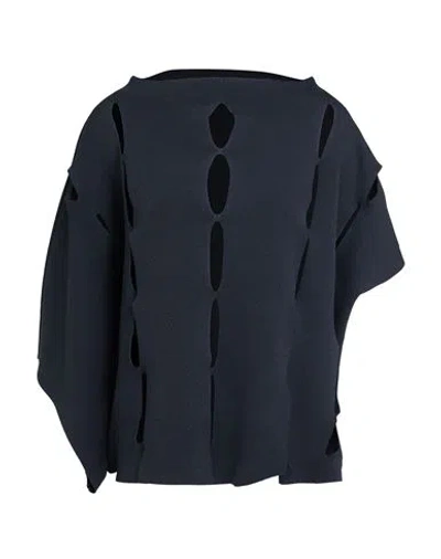 Liviana Conti Woman Sweater Midnight Blue Size 8 Viscose, Polyamide