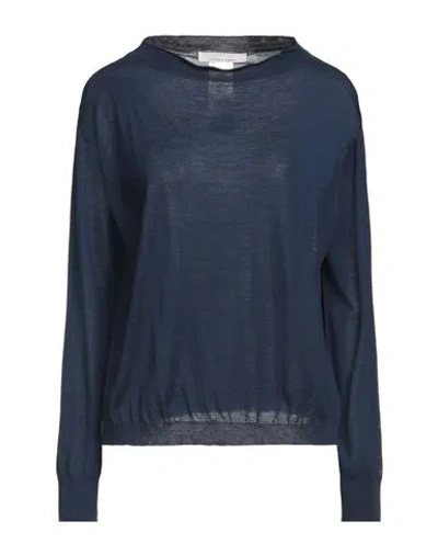 Liviana Conti Woman Sweater Navy Size 10 Virgin Wool In Blue