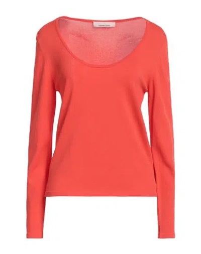 Liviana Conti Woman Sweater Orange Size 4 Viscose, Polyamide