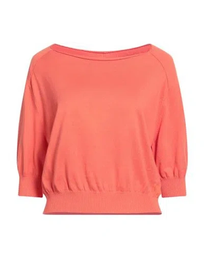 Liviana Conti Woman Sweater Orange Size 8 Cotton, Viscose, Polyamide In Pink