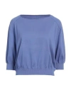 Liviana Conti Woman Sweater Purple Size 6 Cotton, Viscose, Polyamide