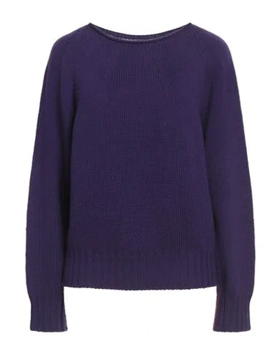 Liviana Conti Woman Sweater Purple Size M Virgin Wool In Blue