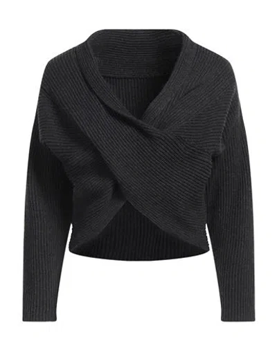 Liviana Conti Woman Sweater Steel Grey Size 10 Cashmere, Polyamide