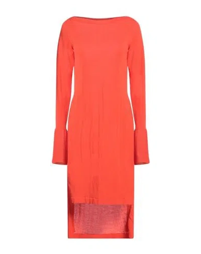 Liviana Conti Woman Sweater Tomato Red Size 10 Cotton