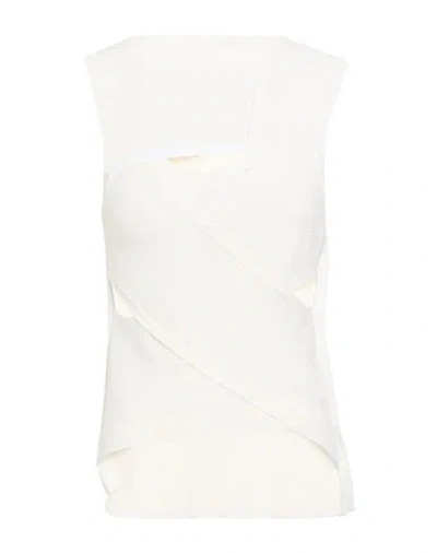 Liviana Conti Woman Sweater White Size 4 Viscose, Polyamide