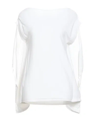 Liviana Conti Woman Sweater White Size 8 Viscose, Polyamide
