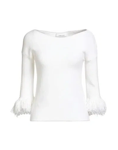 Liviana Conti Woman Sweater White Size L Virgin Wool, Polyamide, Cashmere, Elastane
