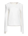 Liviana Conti Woman Sweater White Size Xl Virgin Wool, Polypropylene In White
