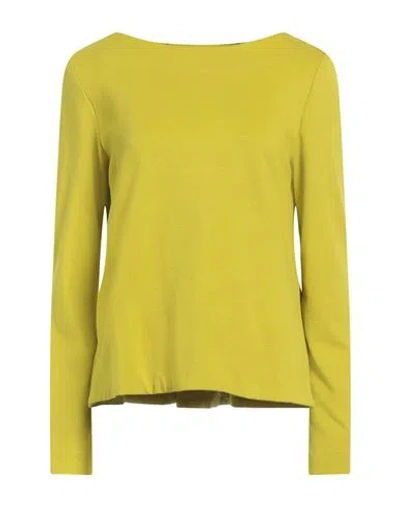 Liviana Conti Woman T-shirt Lime Green Size 10 Viscose, Polyamide, Elastane