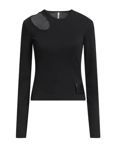 Liviana Conti Woman T-shirt Black Size L Cotton