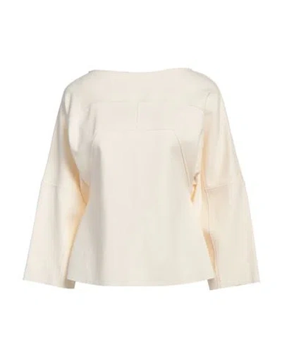Liviana Conti Woman T-shirt Ivory Size 6 Viscose, Polyamide, Elastane In White
