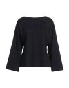 Liviana Conti Woman T-shirt Midnight Blue Size 12 Viscose, Polyamide, Elastane