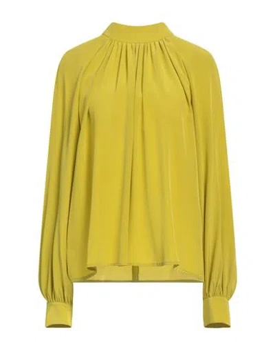 Liviana Conti Woman Top Acid Green Size 6 Silk