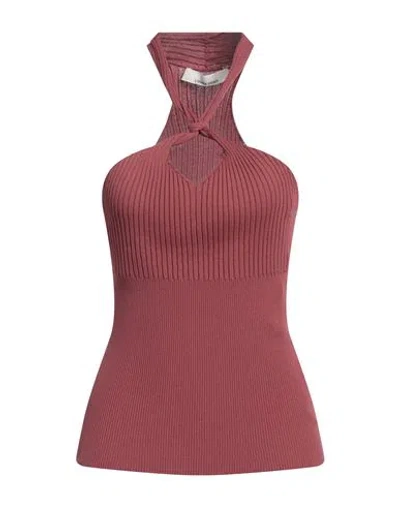 Liviana Conti Woman Top Antique Rose Size 6 Viscose, Polyamide In Pink
