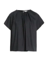 Liviana Conti Woman Top Black Size 4 Cotton, Polyamide, Elastane