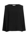 Liviana Conti Woman Top Black Size 6 Viscose, Acetate