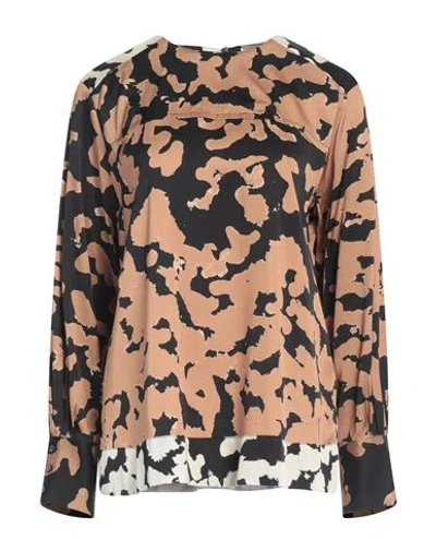 Liviana Conti Woman Top Camel Size 4 Viscose, Elastane In Beige