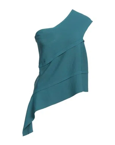 Liviana Conti Woman Top Deep Teal Size 12 Viscose, Polyamide In Green