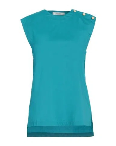 Liviana Conti Woman Top Deep Teal Size 4 Cotton, Polyamide, Elastane In Green