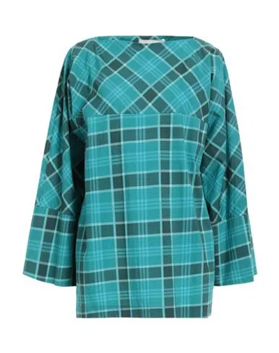 Liviana Conti Woman Top Emerald Green Size 6 Cotton, Elastane
