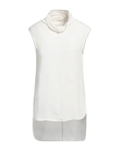 Liviana Conti Woman Top Ivory Size 8 Acetate, Silk In White