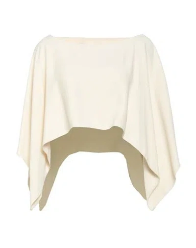 Liviana Conti Woman Top Ivory Size 12 Viscose, Acetate In White
