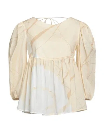 Liviana Conti Woman Blouse Ivory Size 6 Cotton In White