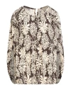 Liviana Conti Woman Top Khaki Size 8 Viscose In Black