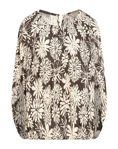 Liviana Conti Woman Top Khaki Size 8 Viscose In Black