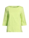 Liviana Conti Woman Top Light Green Size 4 Cotton, Polyamide, Elastane