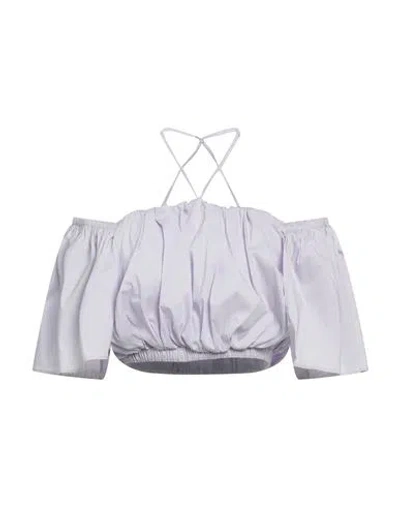 Liviana Conti Woman Top Lilac Size 6 Cotton, Polyamide, Elastane In Purple