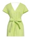 Liviana Conti Woman Top Lime Green Size 8 Cotton, Polyamide, Elastane In Green