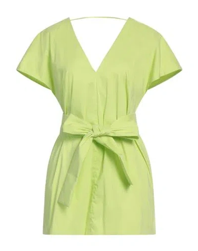 Liviana Conti Woman Top Lime Green Size 8 Cotton, Polyamide, Elastane