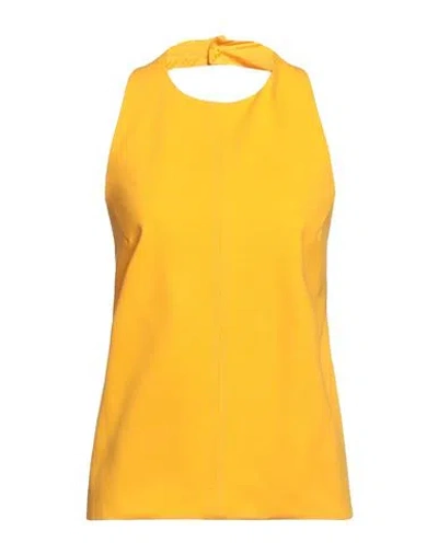 Liviana Conti Woman Top Marigold Size 6 Viscose, Polyamide, Elastane In Yellow