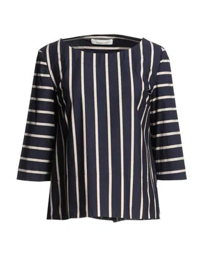Liviana Conti Woman Top Midnight Blue Size 6 Cotton, Polyamide, Elastane In Blue