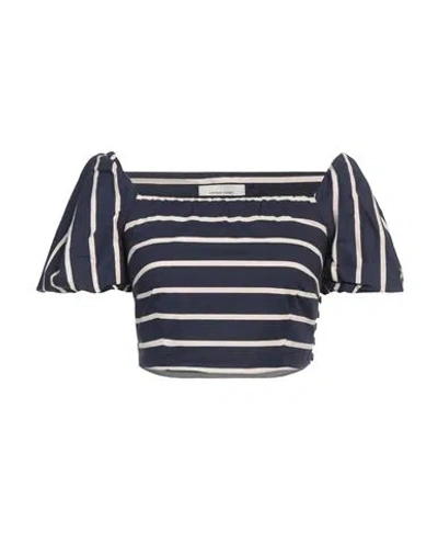 Liviana Conti Woman Top Navy Size 8 Cotton, Polyamide, Elastane