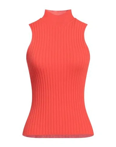 Liviana Conti Woman Top Orange Size 8 Viscose, Polyamide