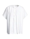 Liviana Conti Woman Top White Size 12 Cotton, Polyamide, Elastane