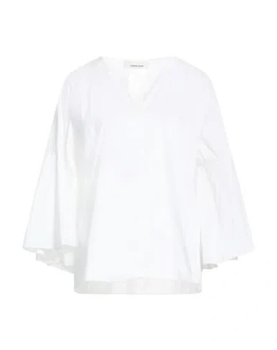 Liviana Conti Woman Top White Size 6 Cotton, Polyamide, Elastane