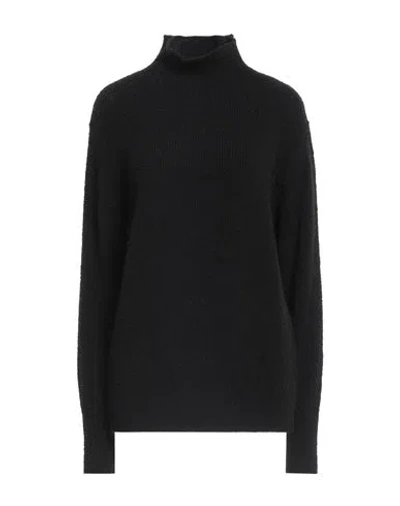 Liviana Conti Woman Turtleneck Black Size 6 Acrylic, Polyester, Wool, Polyamide