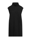 Liviana Conti Woman Turtleneck Black Size 8 Virgin Wool In Burgundy