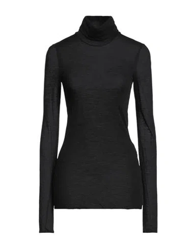 Liviana Conti Woman Turtleneck Black Size M Wool, Polyamide