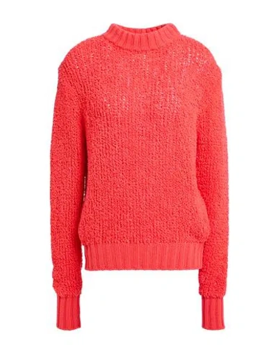 Liviana Conti Woman Turtleneck Coral Size 6 Polyamide, Cashmere, Polyester