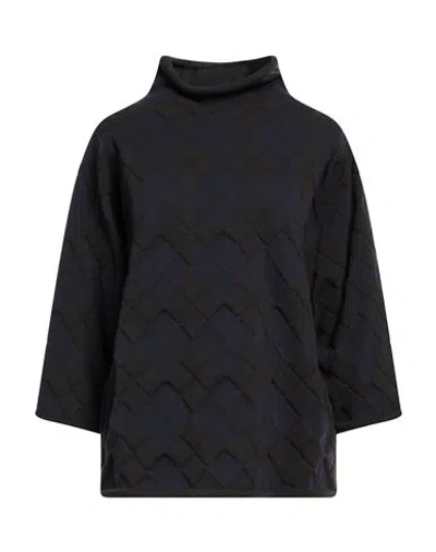 Liviana Conti Woman Turtleneck Dark Brown Size 2 Virgin Wool, Polyamide, Elastane