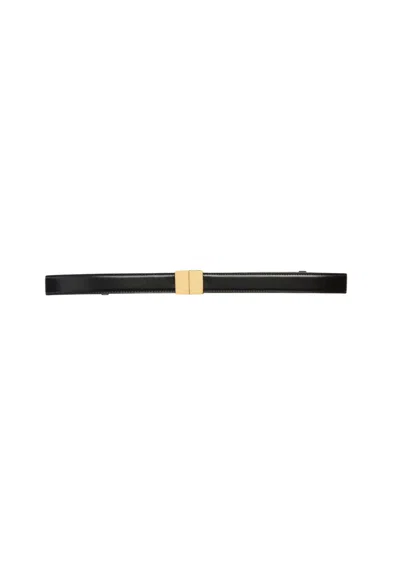 Liviana Conti Women's Belt  Gold Buckle In Black